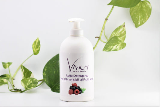 Latte detergente per pelli sensibili ai frutti rossi 500 ml